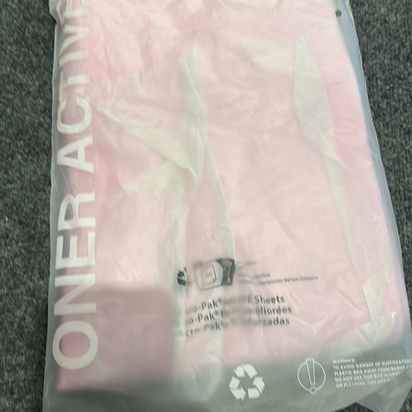 Oner Active SOFTMOTION™ FOLD OVER STRAIGHT LEG BOTTOMS Chalk Pink L short length - Picture 6 of 7